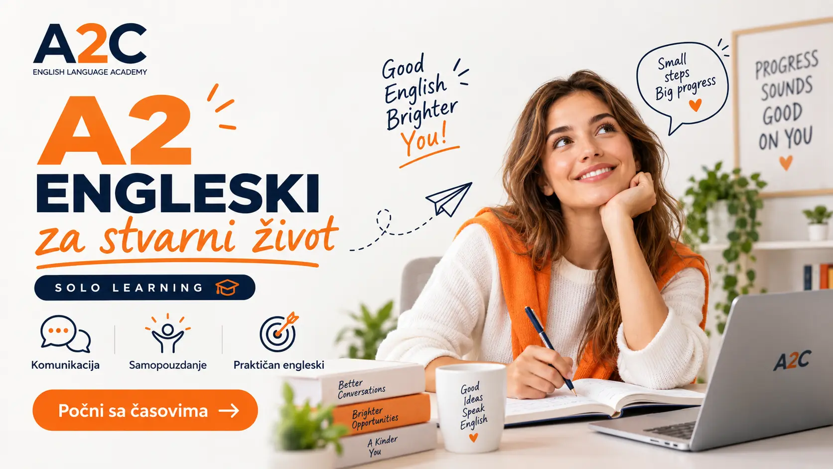 Naslovna slika za kurs A2 - Engleski za stvarni život